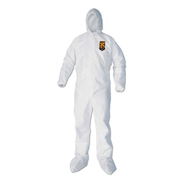 KleenGuard™ A40 Elastic-cuff, Ankle, Hood And Boot Coveralls, 3x-large, White, 25-carton freeshipping - TVN Wholesale